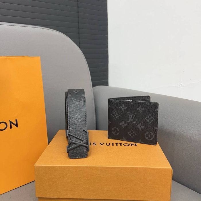 Ремень louis vuitton кошелек луи виттон ремінь та гаманець подарунок