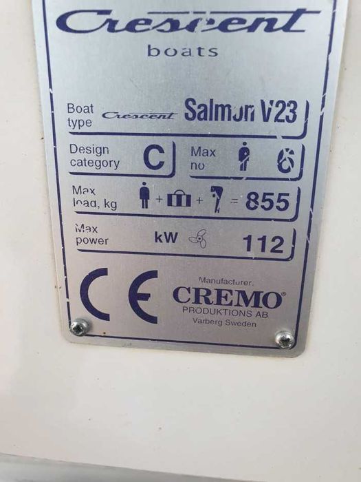 Crescent Salmon v23 Łódź kabinowa silnik Yamaha łódź morska trolling