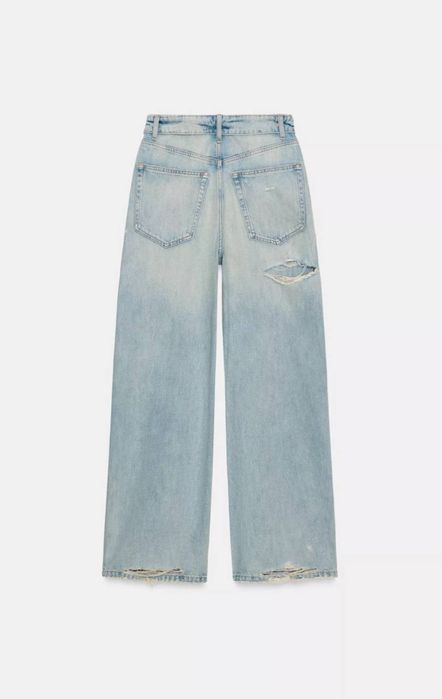 Джинсы Zara (Fold over Ripped Jeans)