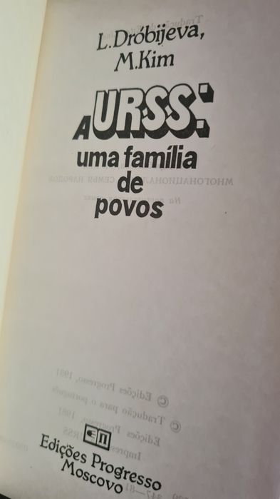 Livro "A URSS: Uma Família de Povos", 1981