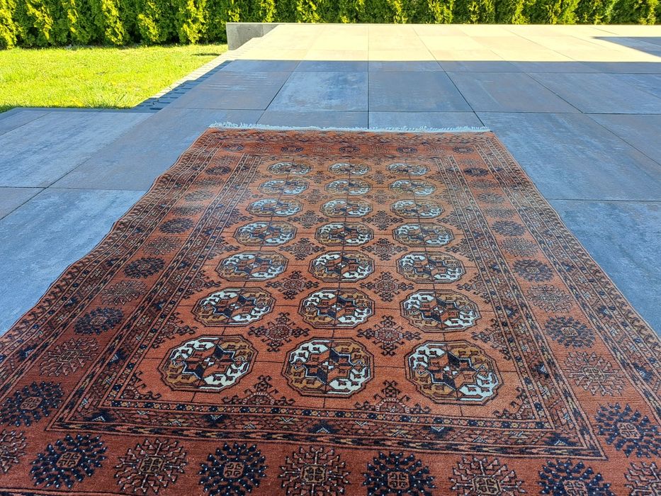 Ekskluzywny dywan afgański Buchara – ręcznie tkany | 120 × 190 cm | klasyka orientu