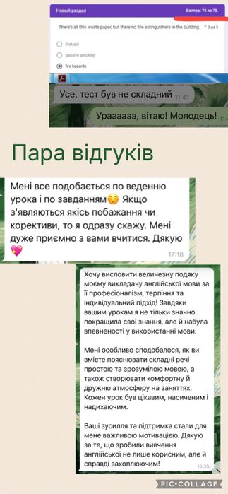 Репетитор англійської (онлайн/супровід)