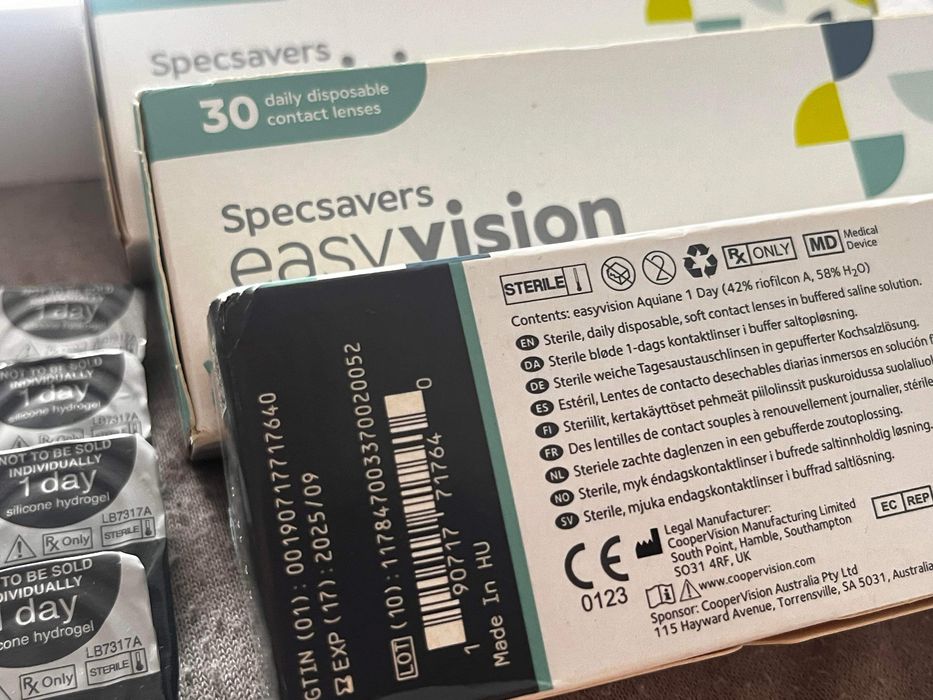 Soczewki Jednodniowe Easyvision -0.5 120 sztuk