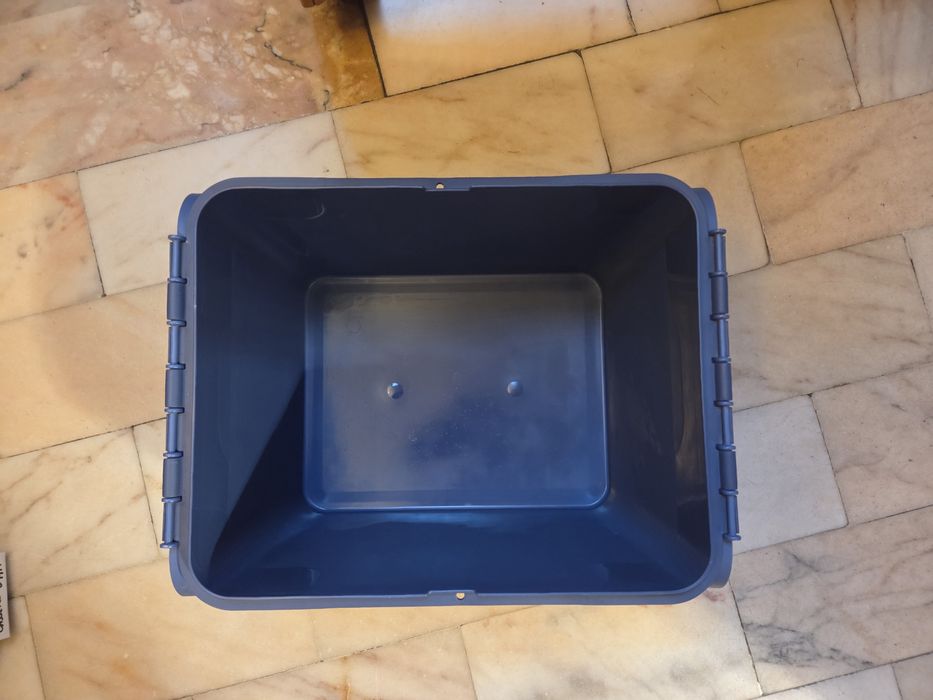 5 caixas arrumação azuis