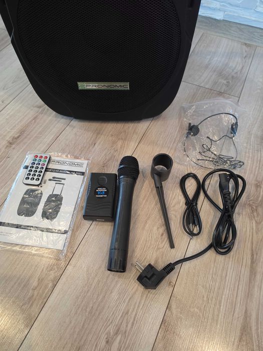 Mobilna Kolumna Aktywna Pronomic PH12AW Akumulator Bluetooth Mikrofony