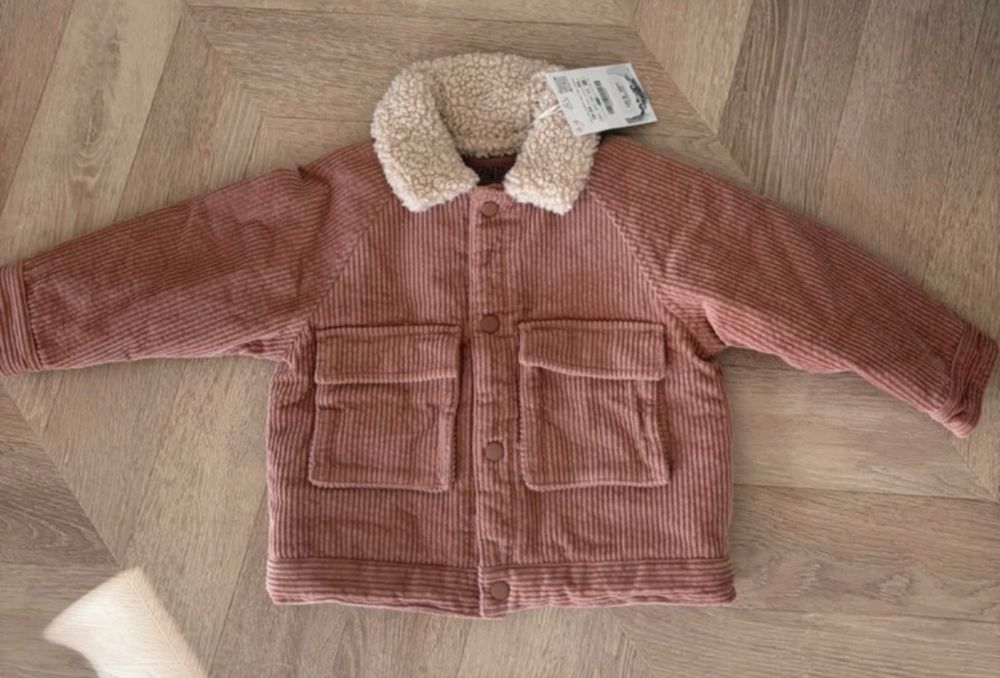 Kurtka wiosenna ocieplana Zara 92cm nowa