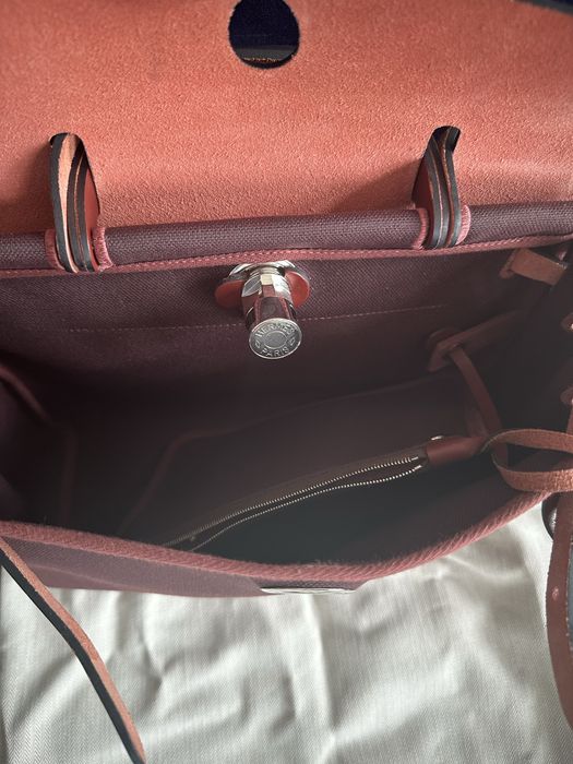 Hermès Herbag Zip PM bordo – oryginał, komplet, paragon, stan bdb