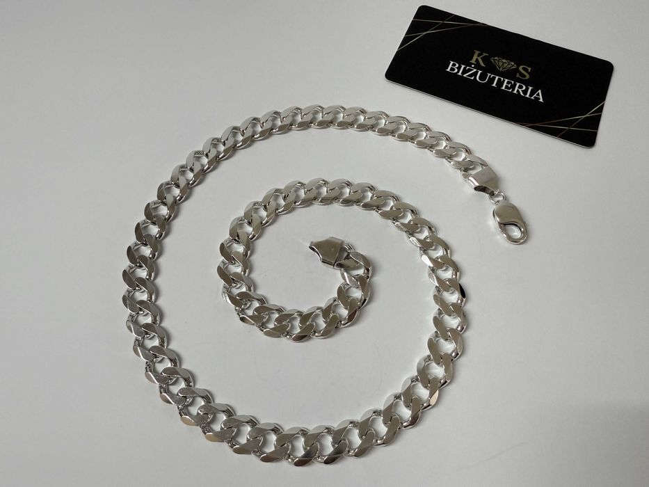 Srebrny Łańcuszek splot Pancerka 58,5 CM 88 GRAM ! PR. 925 Okazja !