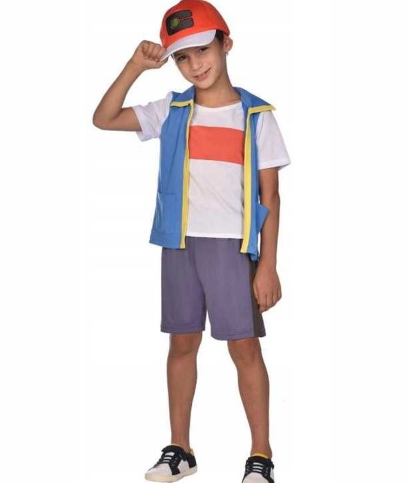Strój kostium Pokemon Trener Ash 128-134