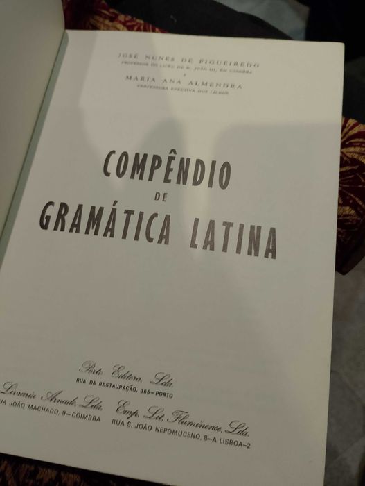Compêndio de Gramática Latina - José Nunes de Figueiredo