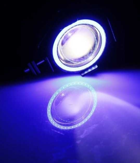 2PCS 125W MiniU7 Світлодіодні фари для мотоцикла Прожектор Angel Light