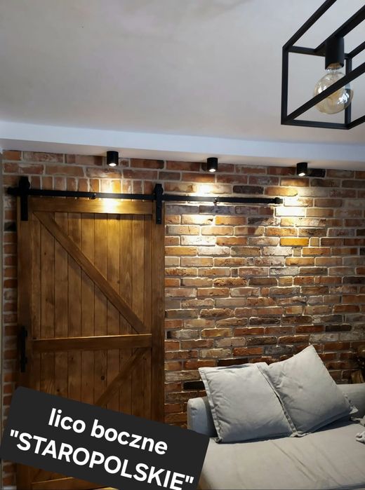 KOŃCÓWKA cegła na ścianę płytki z cegły lico środki szare kalibrowane