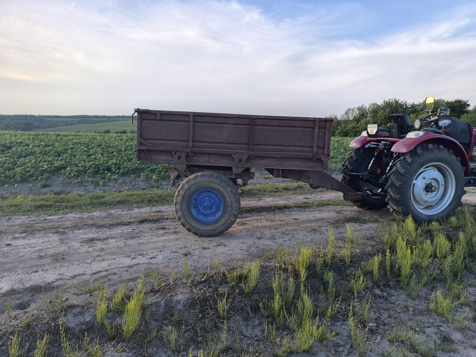 Прицеп 1птс-2. одноосний