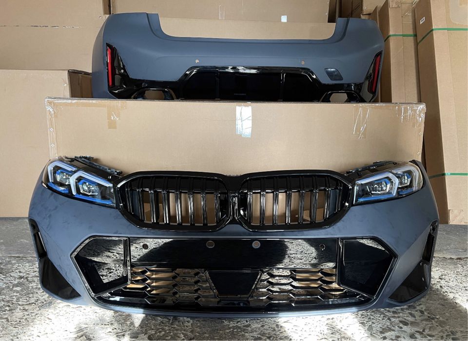 Обвес рестайлинг м пакет BMW G20 бампер фары решетка жалюзи ноздри бмв