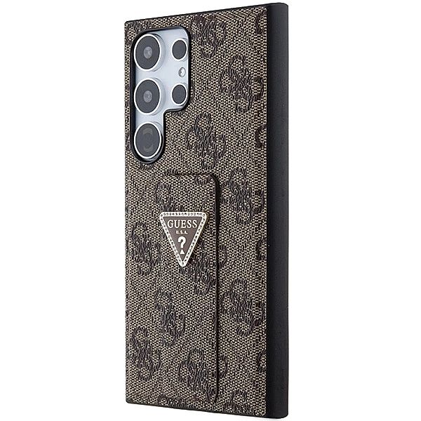 Etui Guess Grip Stand 4G Triangle Strass na Samsung Galaxy S24 Ultra -