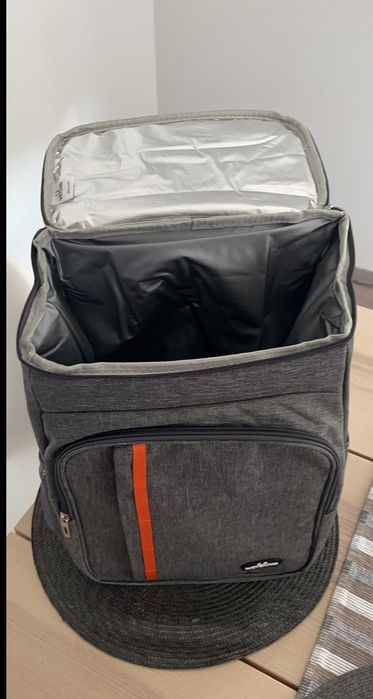 Mochila isotérmica térmica 23L [preto/cinza/azul] NOVO - ENVIO GRÁTIS