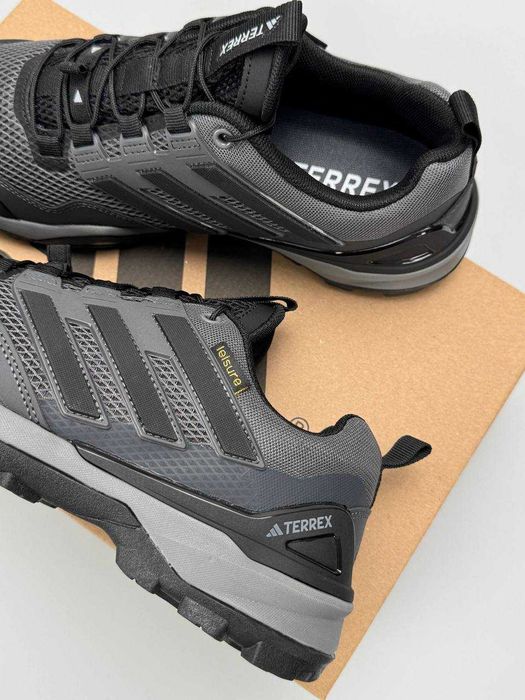 !SALE! Літні кросівки Adidas Terrex Skychaser Dark Grey Black Premium 41 42 43 44 45 сітка