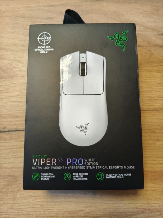 Mysz Razer Viper V3 Pro White Edition – Biała | Bez adaptera