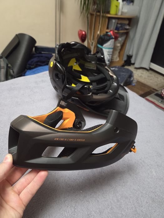 Kask rowerowy  met parachute mcr bronze/orange, l, 2023