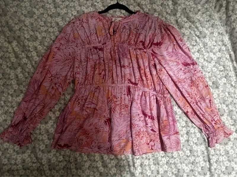 Bluzka boho w kwiaty