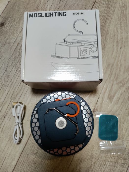 Ліхтар акумуляторний MOS-14 повербанк лампа для кемпінгу
