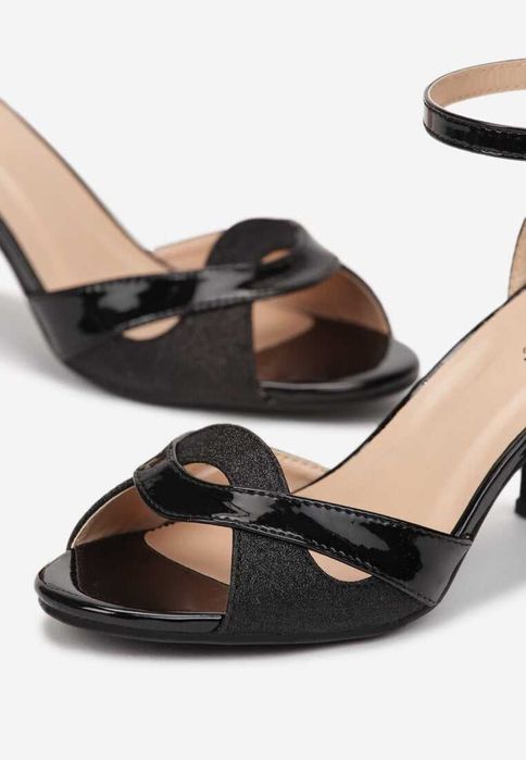 NOWE Sandałki na słupku rozm. 38