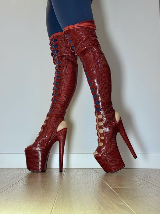 Kozaki Guiltee buty do tańca typu pleaser na platformie