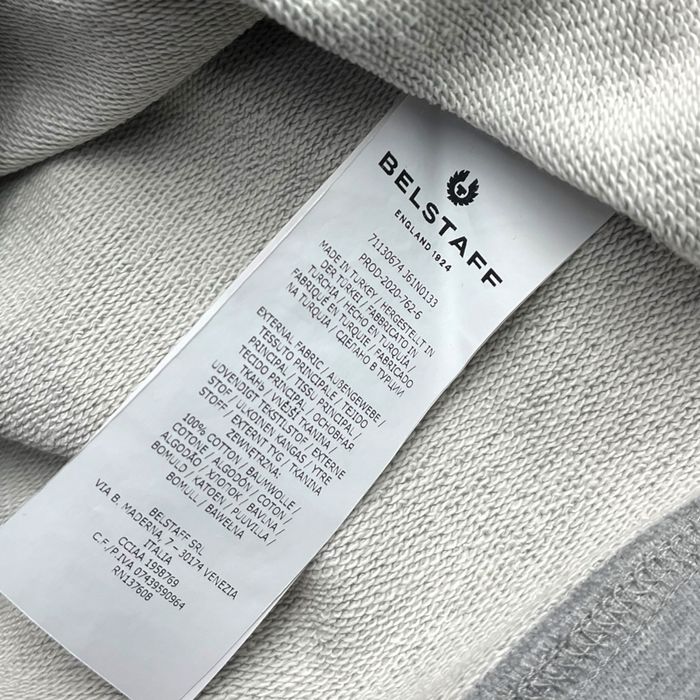 Szara męska bluza crewneck belstaff fit s/m