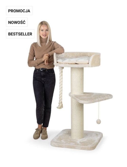 Drapak dla kota na drzewku 120 cm GRUBY SIZAL