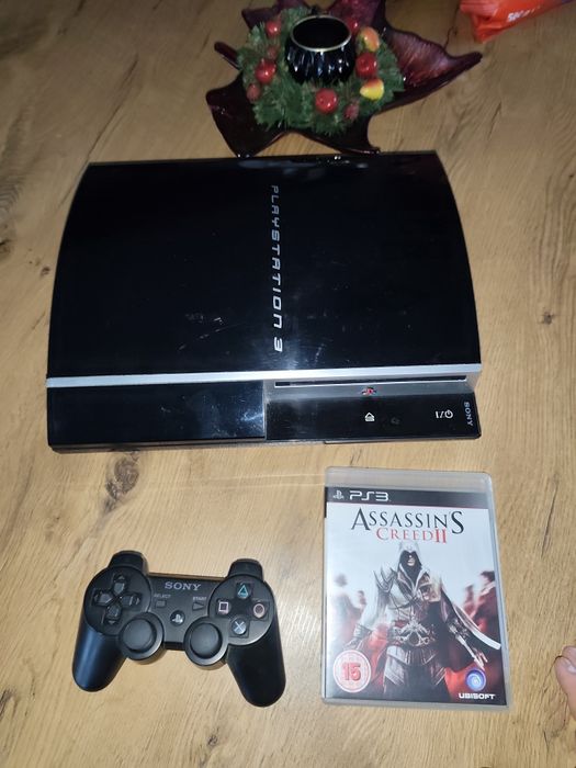 PlayStation 3 fat 80gb ory pad + gra okablowanie