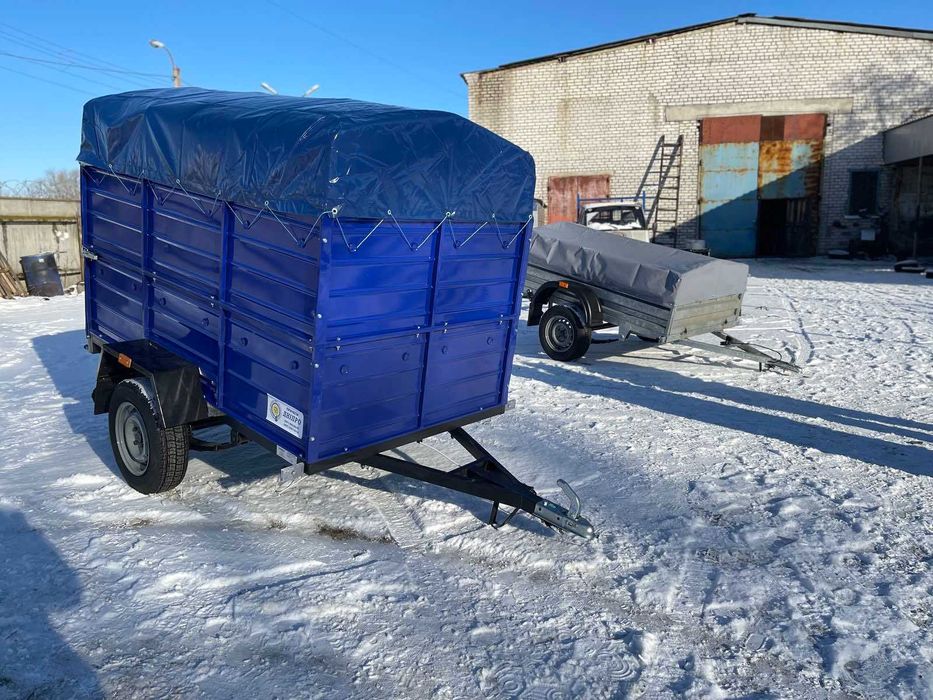 прицепы Днепр с треугольным дышлом.