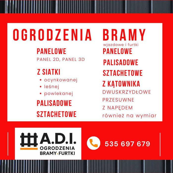 Ogrodzenia Panelowe, Siatka, Bramy Przesuwne, Furtki-Sprzedaż i Montaż