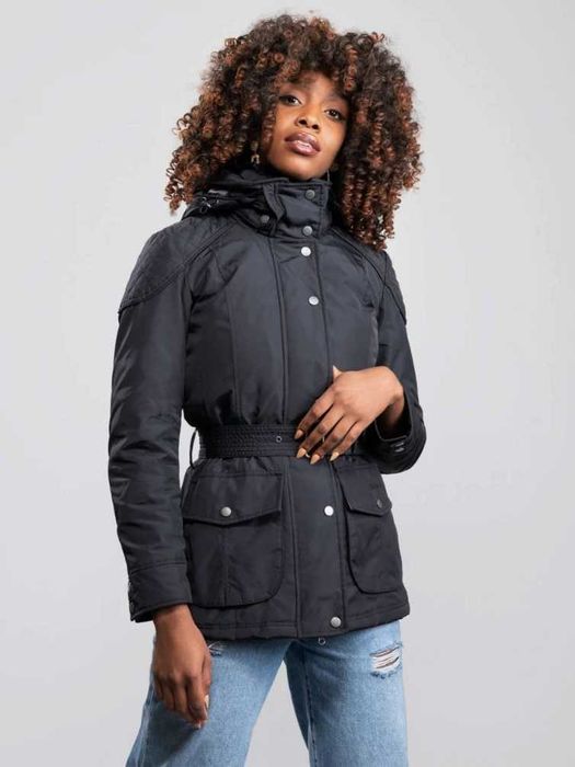 Barbour International Outlaw Womens Waterproof Nylon Jacket Black
