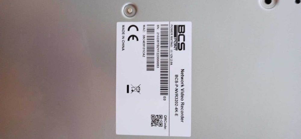 Rejestrator kamer sieciowy BCS-P-NVR3202-4K-E IP 32kanały do 8MPx