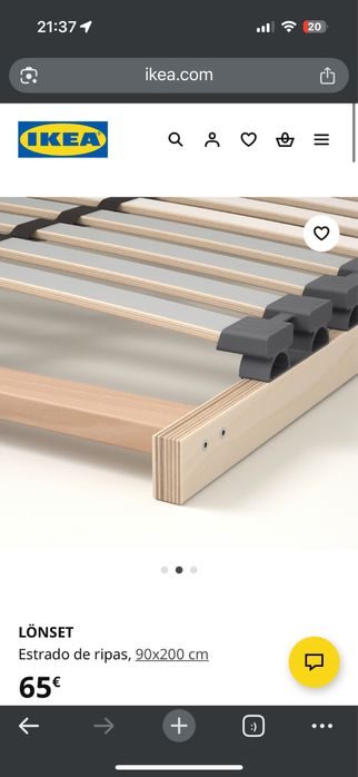 Estrado e colchão 90x200 como novos