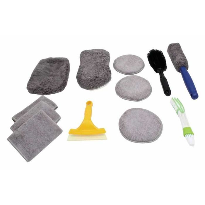 Kit Limpeza Car Care Profissional 12 Peças Portes Grátis