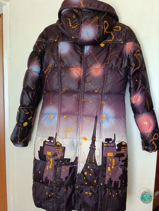 Удлиненное пальто для девочки 44-46 размер