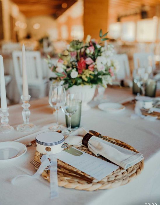 Casamento / Comunhão Argola Guardanapo Couro Personalizados