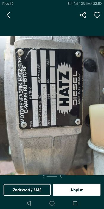 Silnik deutz hatz 1d41z diesel