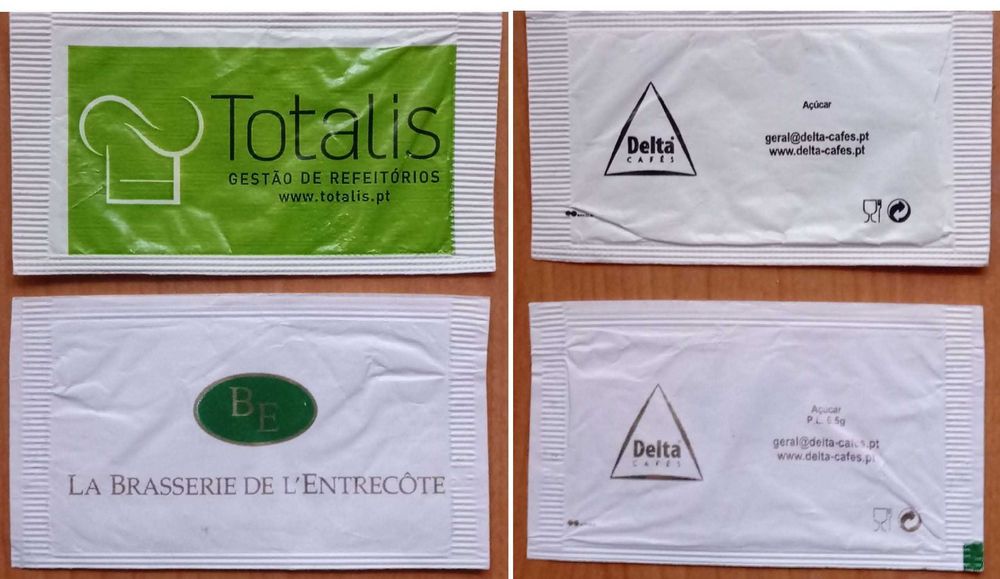 Pacotes de açúcar - Individuais e Coleções