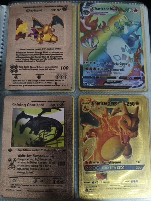 Cartas Pokémon em ótimo estado