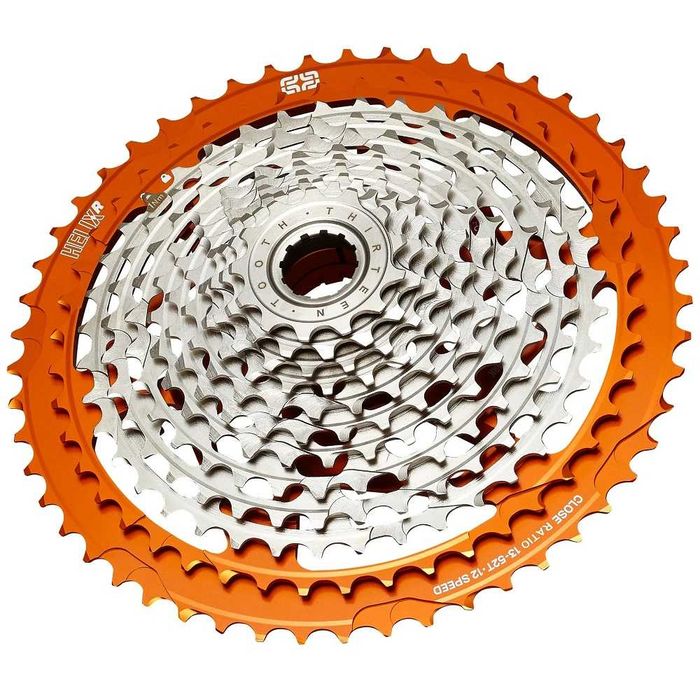 Kaseta e*thirteen e.13 Helix Race 12s 13-52T Sram XD/XDR Naranja