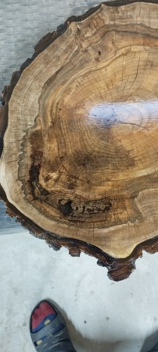 Plaster orzecha z żywicą epoksydową