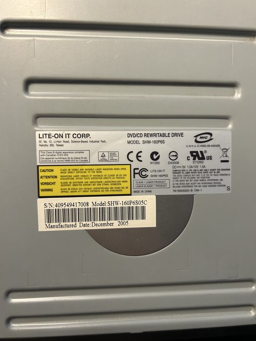 napęd Lite-On SHW-160P6S