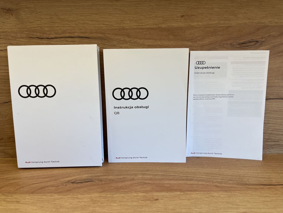 Instrukcja obsługi Audi Q8 PL stan idealny 11/2021