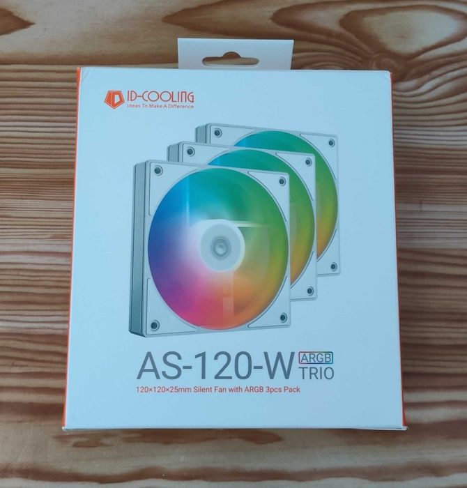 НОВЫЙ Набор вентиляторов ID-COOLING AS 120 ARGB W Trio