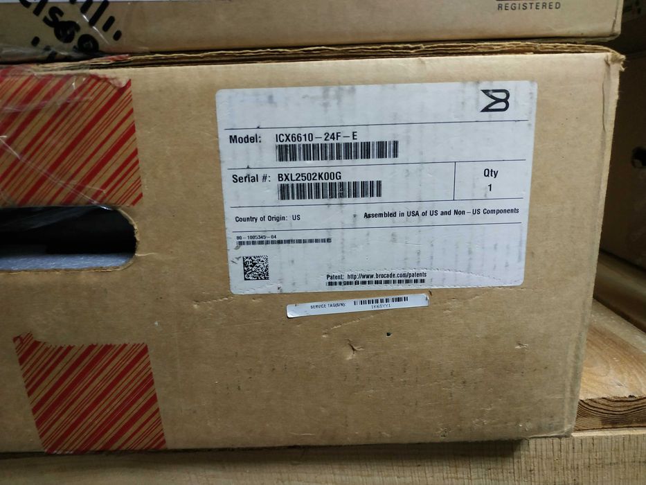 Коммутатор Brocade ICX6610-24F-E (24 x 1G SFP, 8 x 1G SFPP) НОВЫЙ