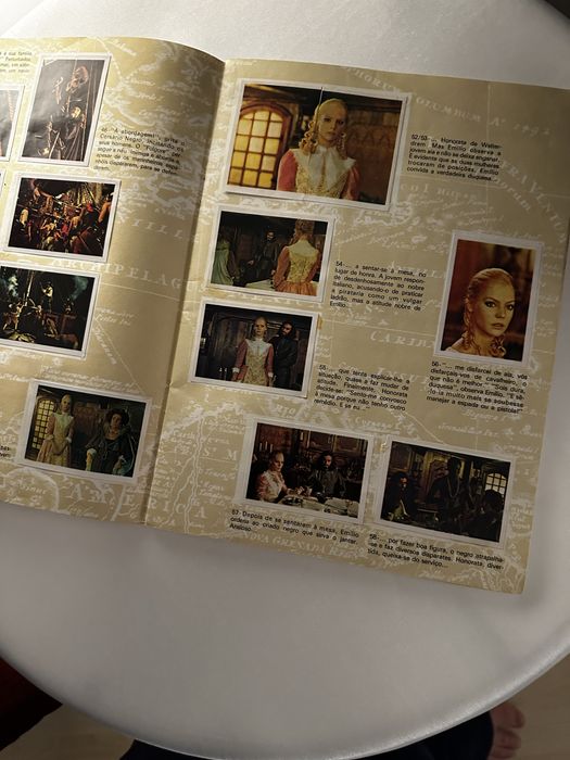 Caderneta de cromos o corsario negro de emilio salgari