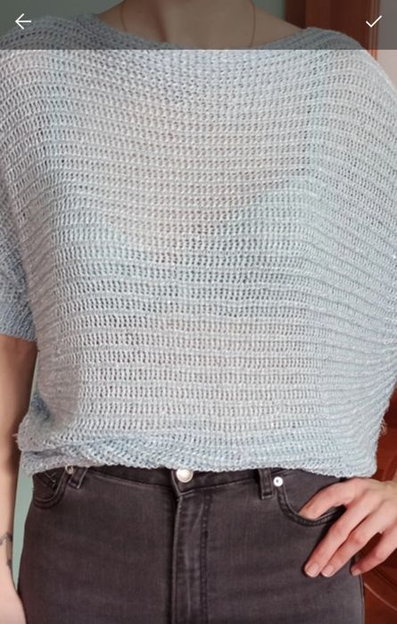 Sweter damski nietoperz rękawy 3/4