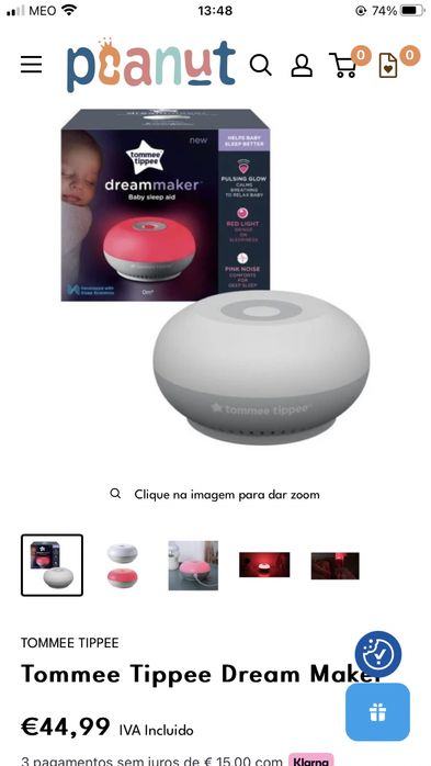 Luz de presença para bebé